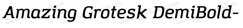 Amazing Grotesk DemiBold字体转换